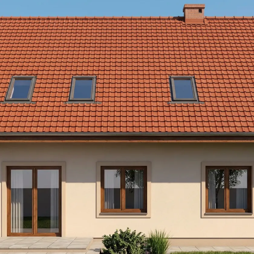 Traditional custom ADU Los Angeles with tile roof and classic architectural style